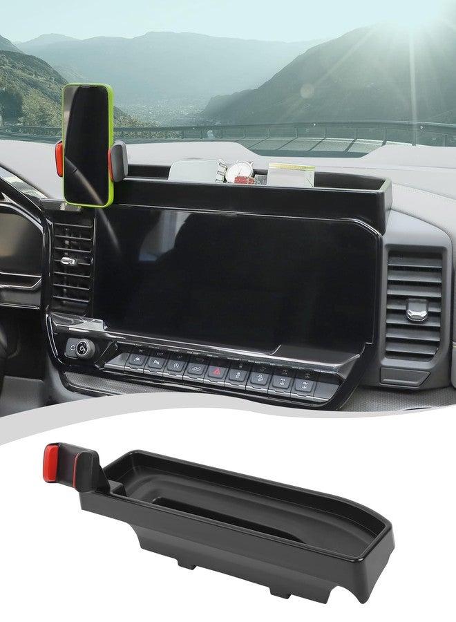 Hoolcar Dash Mount Cell Phone Holder Center Console Dash Tray Dashboard Storage Box Organizer Compatible with Chevrolet Silverado 2022-2024, Interior Accessories - Image 1